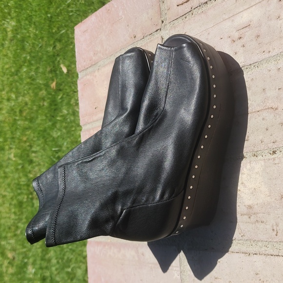 RICK OWENS Black Platform Boots